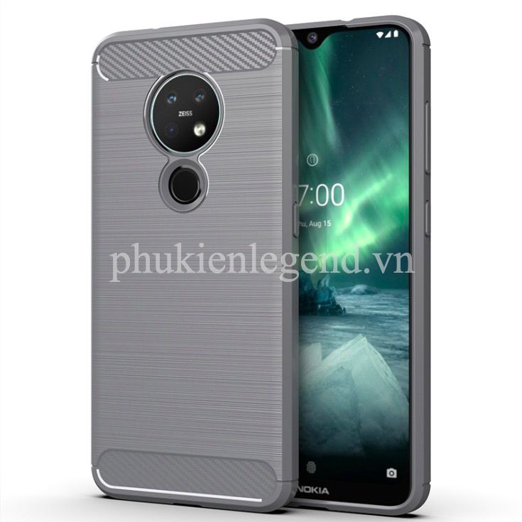Ốp lưng chống sốc Vân Sợi Carbon RUGGER ARMOR dành cho Nokia 7.2