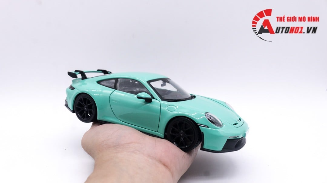 Mô hình xe porsche 911 gt3 full kính full open có đế 1:24 bburago ot059