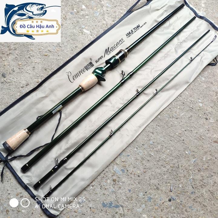 Cần câu lure 4 khúc Cemreo Macans 2m1 - 2m4 siêu khỏe  (cam kết đổi trả trong 2 tuần đầu)