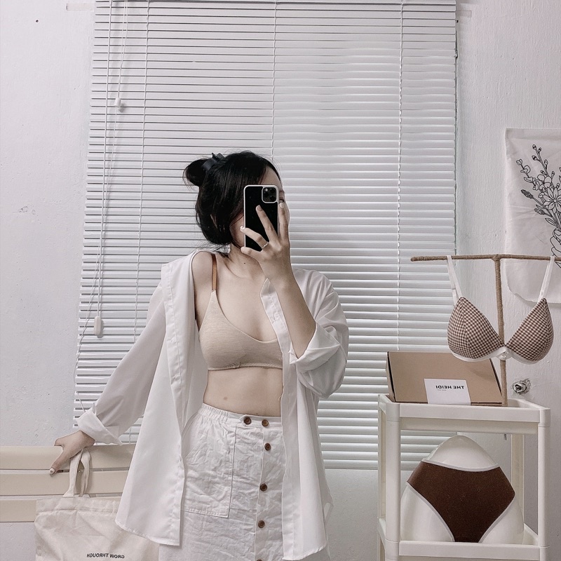 Áo lót Cotton - Stella Bra - Handmade by the Heidi