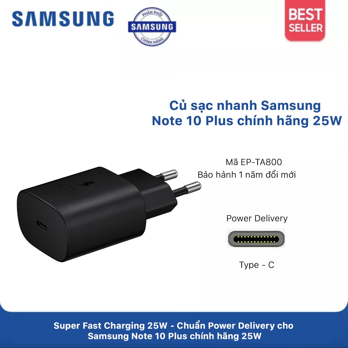 Củ Sạc Nhanh Samsung Note 10 Plus 25W