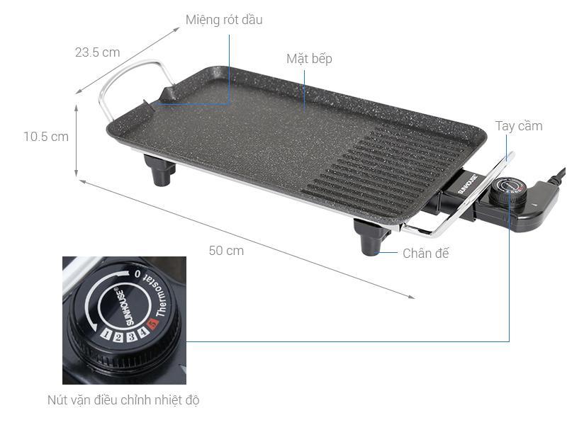 Bếp nướng điện Sunhouse SHD4607 1500 W