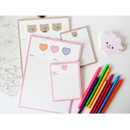 [HCM]Set 30 Giấy Ghi Chú B5 Note Xinh Xắn