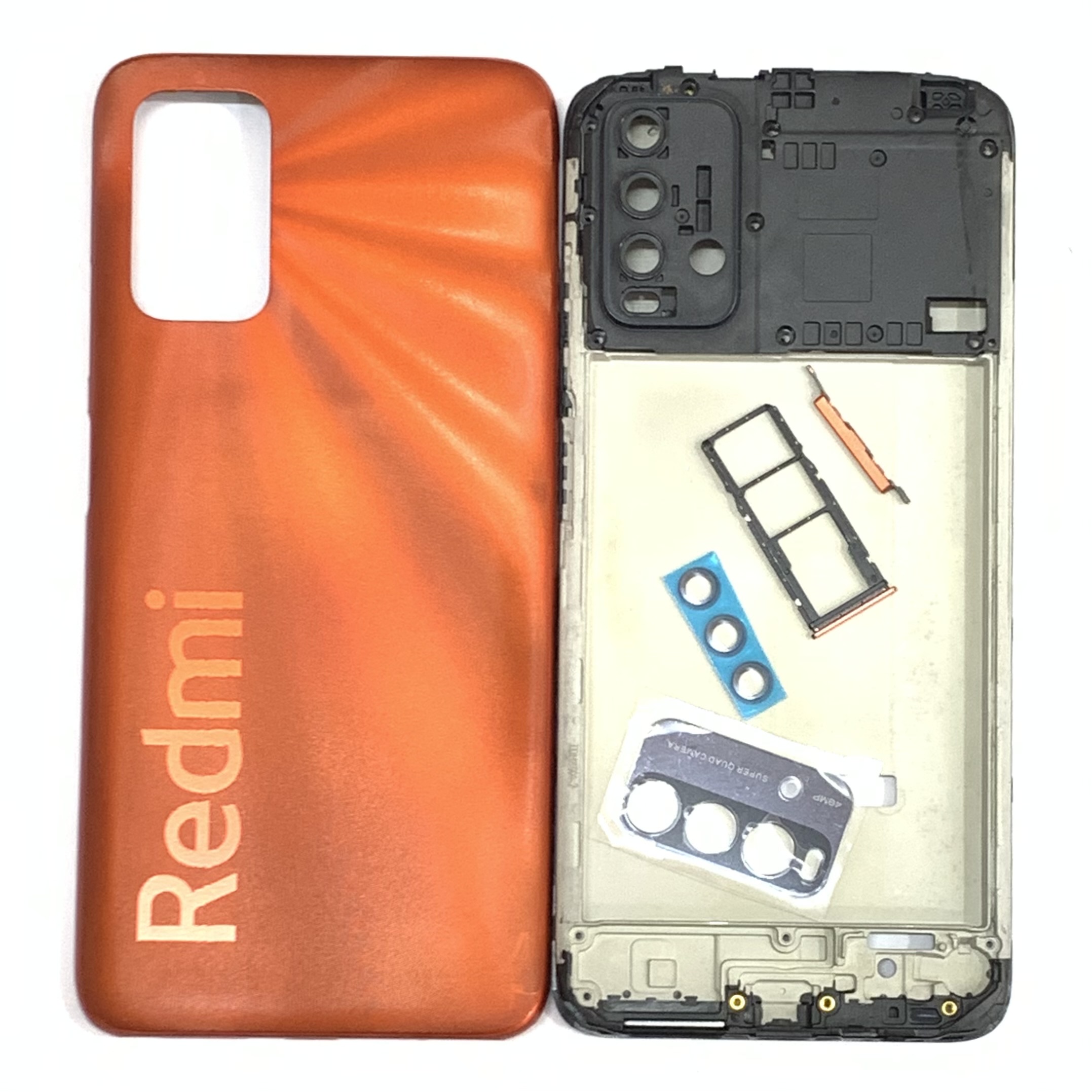 Vỏ bộ Xiaomi Redmi 9T ( khai sim , nút , kính camera ) new