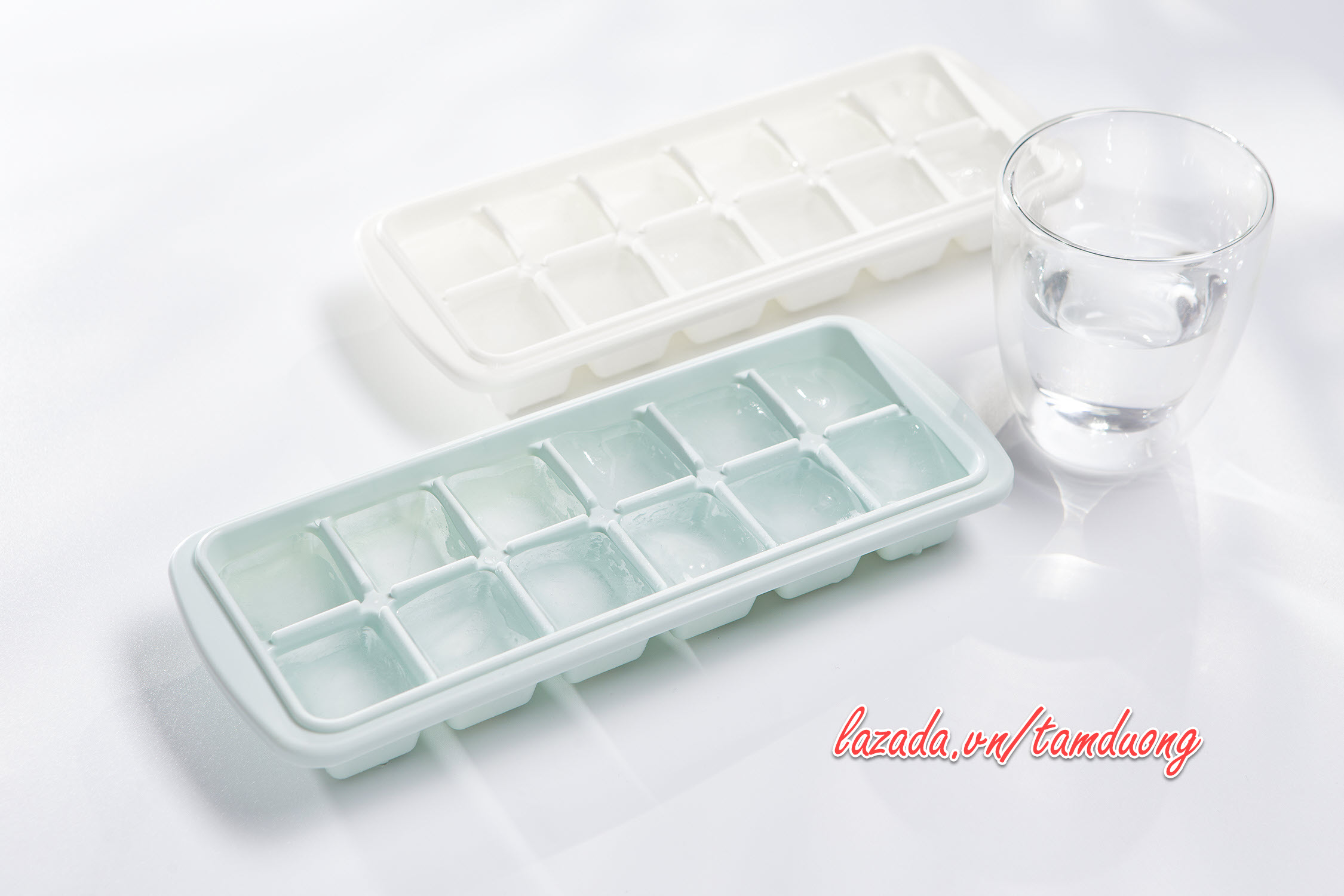 Khay đá vuông Inochi 12 viên (có thể làm đá, làm thạch, trữ đồ ăn dặm) [HCM-Giao hoả tốc 2h]