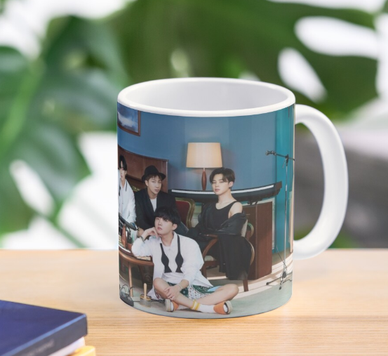 Cốc sứ in hình BTS cả nhóm abum BE cực đẹp