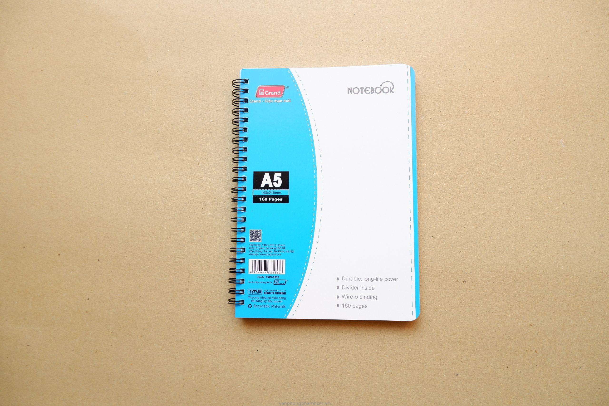Sổ lò xo A5 Pgrand – 200 trang
