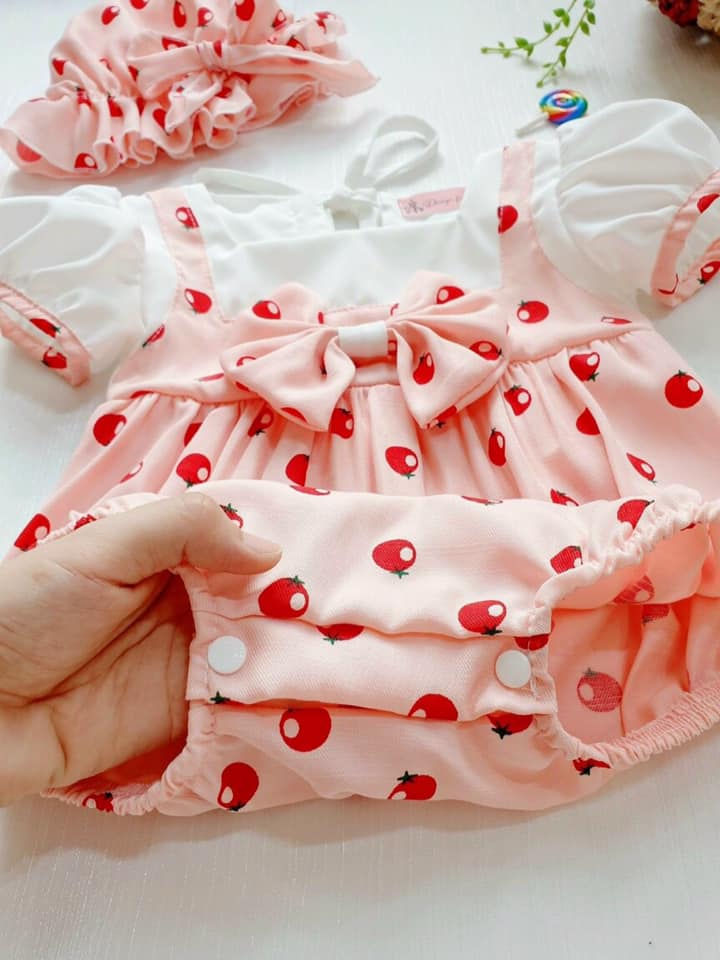 [ CÓ QUÀ TẶNG 🎁] Body áo liền quần cho bé đầy tháng, thôi nôi
