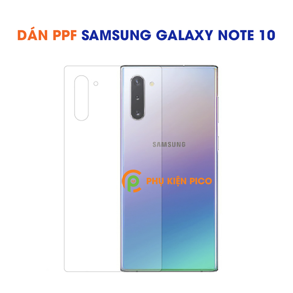 Miếng Dán PPF Chống Vân Tay Mặt Sau Cho Samsung Galaxy Note 10, Dán Mặt Lưng Galaxy Note 10