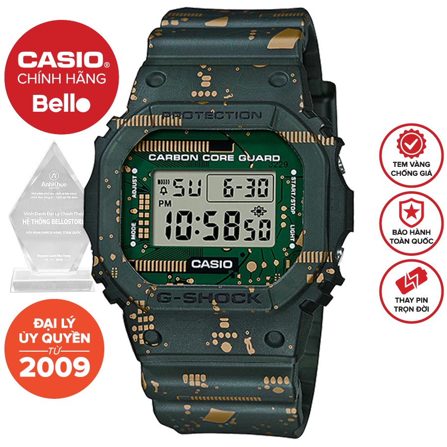 Đồng hồ Casio G-Shock Nam DWE-5600CC-3 bảo hành chính hãng 5 năm - Pin trọn đời