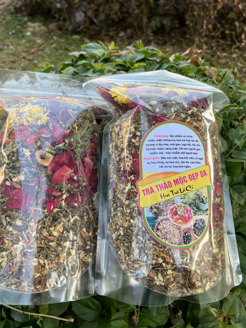 Trà Thảo Mộc Đẹp Da (Hoa Trà Lá Cỏ) gói 500gram - Đặc Sản 27