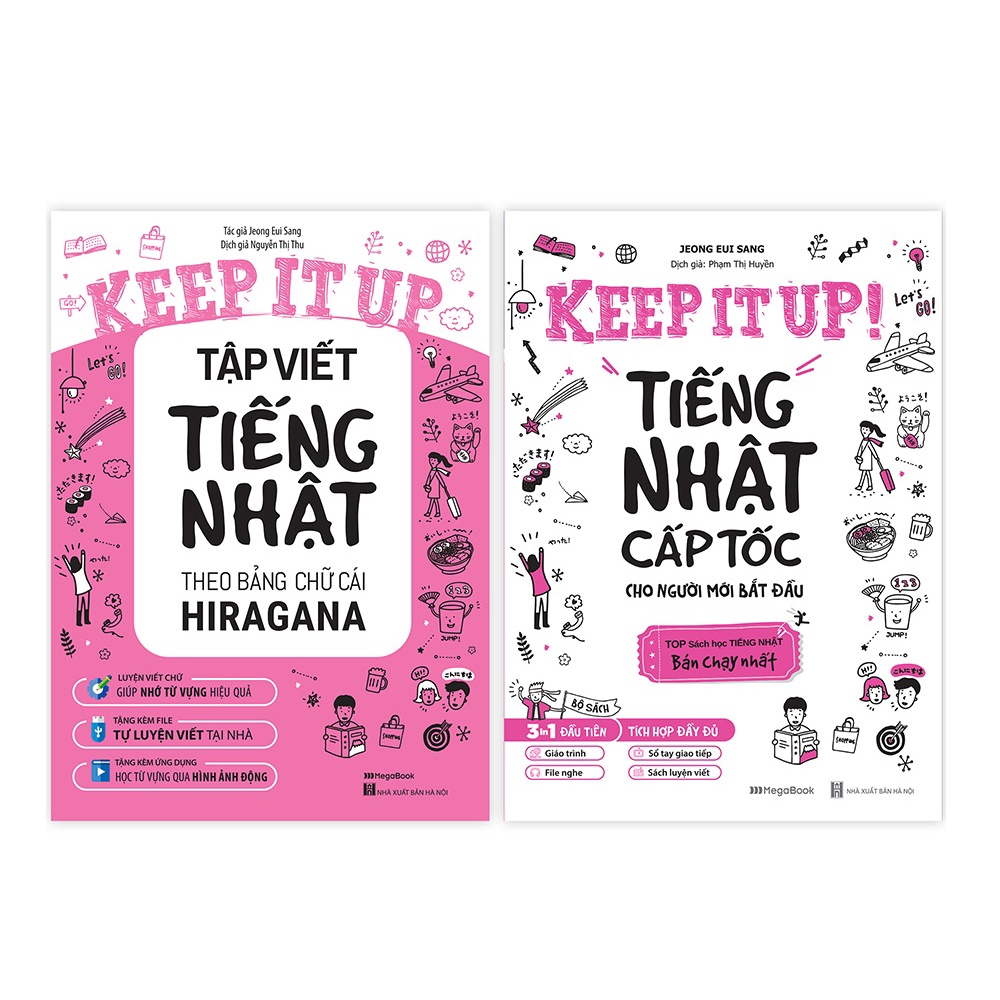 Sách Combo Keep it up – Tiếng Nhật cấp tốc cho người mới bắt đầu - Megabook