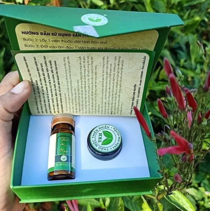 Viên đặt phụ khoa phụ khang trần kim huyền - diệt khuẩn, tạp khuẩn, mùi hôi tanh, ngứa phụ khoa vdpkpktkh