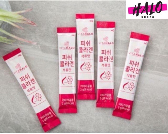 BỘT COLLAGEN UỐNG VỊ LỰU HỘP 90gói