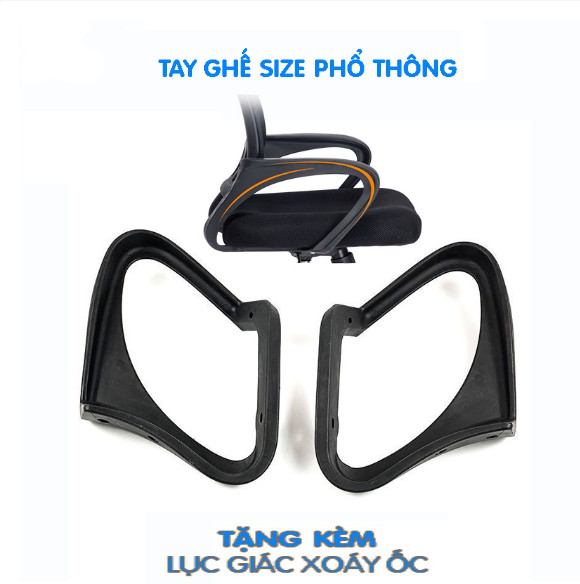 HCM GYM19 - Phụ kiện ghế văn phòng - không phải cả ghế - Ghế lưới văn phòng chân xoay Mẫu B01 siêu rẻ và bền