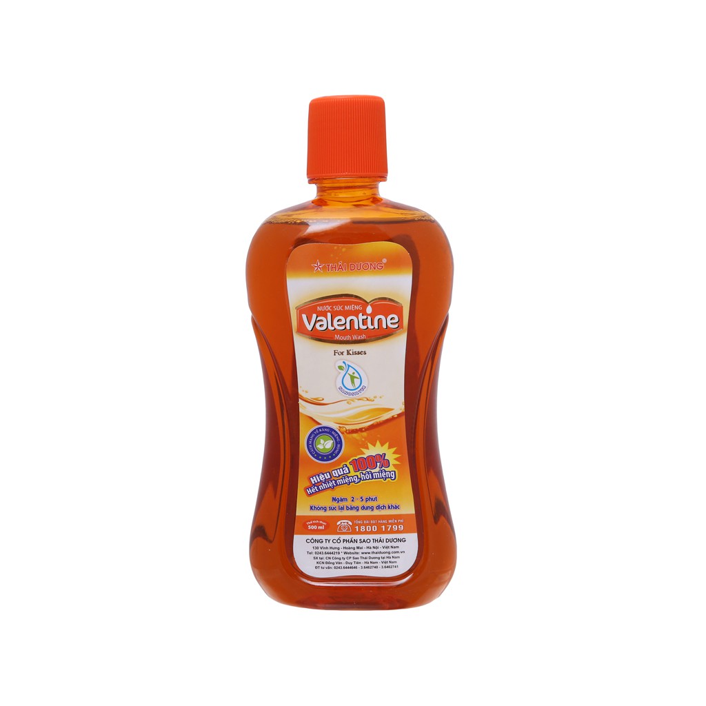 Nước Súc Miệng  Valentine Sao Thái Dương 500Ml