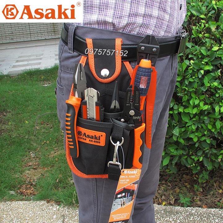 Túi đeo đồ nghề 6 ngăn Asaki AK-9990