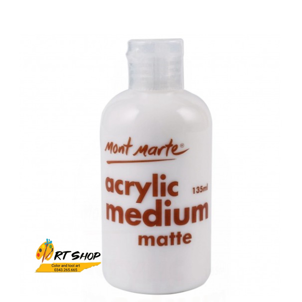 Dung môi pha Acrylic MONT MARTE, Medium acrylic Mont Marte 135ml