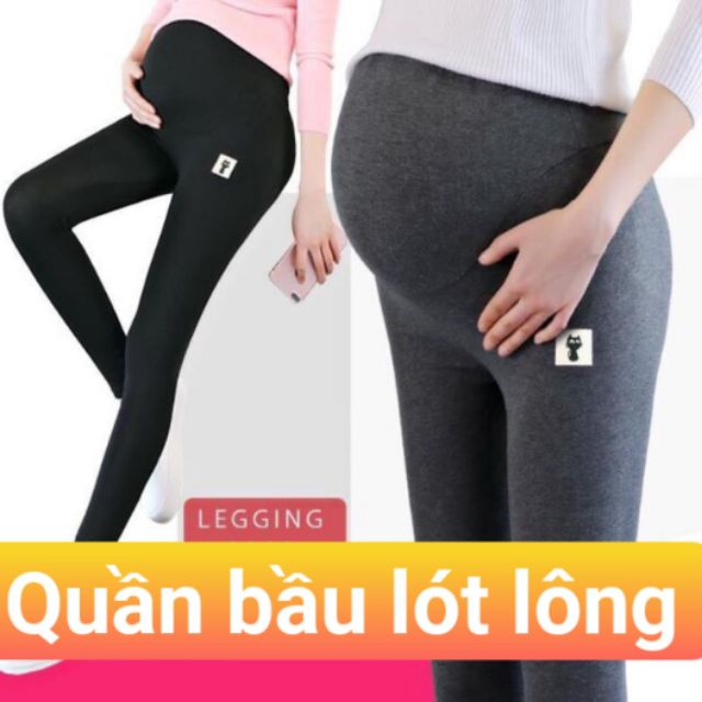 [Hoàn Tiền 6%] Quần bầu lót lông siêu ấm mùa Đông