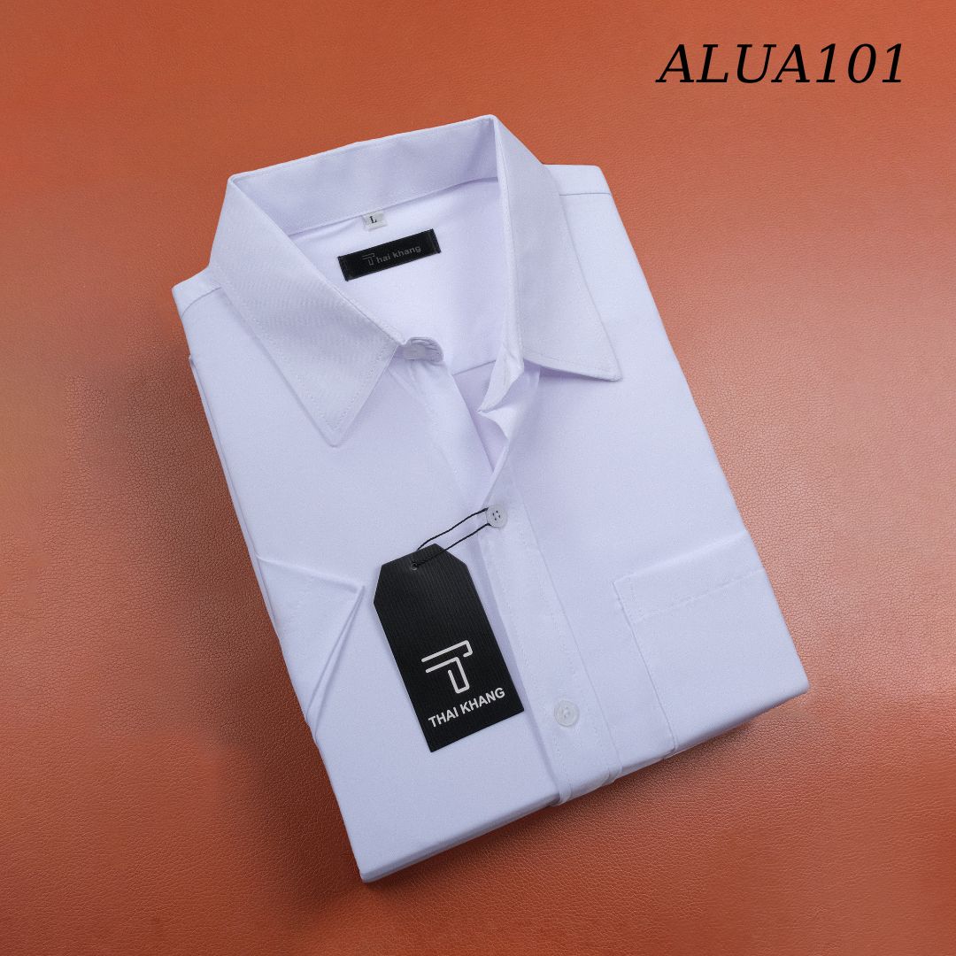 Áo Sơ Mi Nam Ngắn Tay Trung Niên Thái Khang áo sơmi có túi form classic thoải mái ALUA10