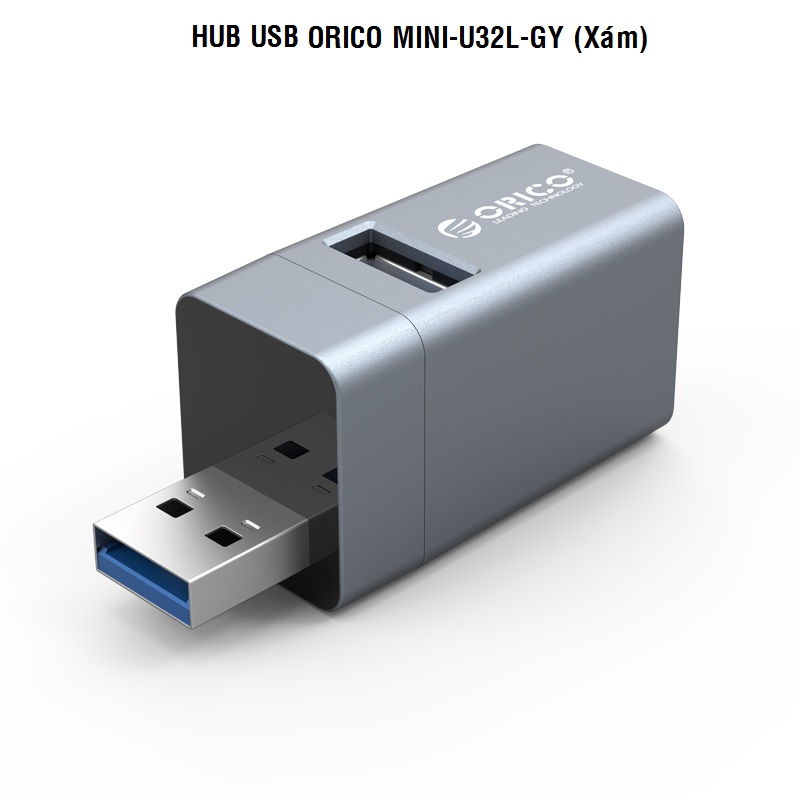 Bộ chia 3 cổng USB 3.0/ USB 2.0 Orico MINI-U32L Chính Hãng