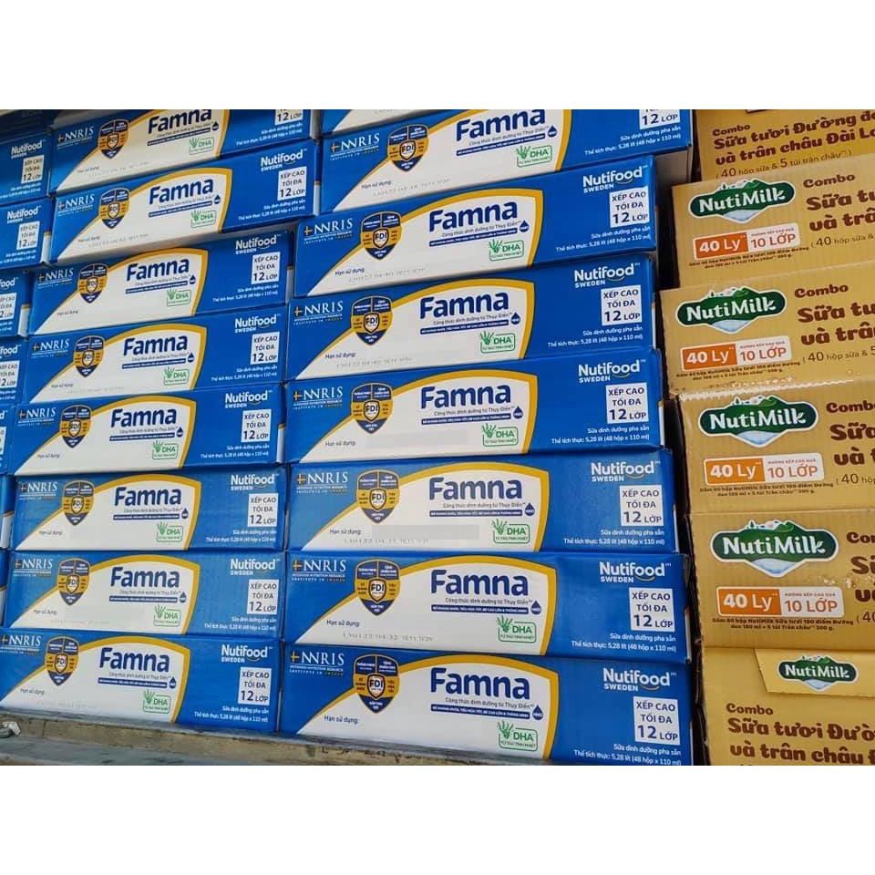 Sữa bột pha sẵn Famna 110ml [Thùng 48 hộp] [Date 2024]