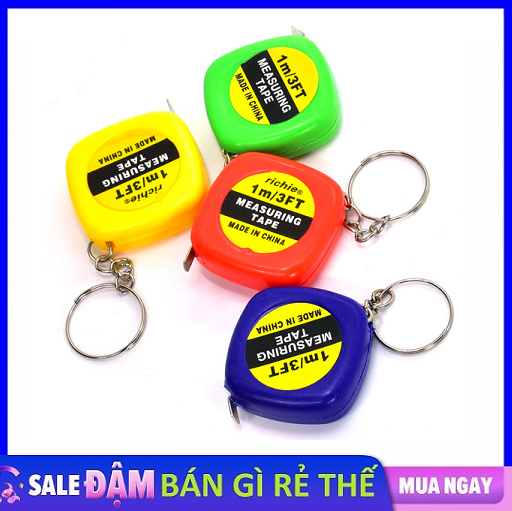 Thước mini dài 1m kiêm móc khóa