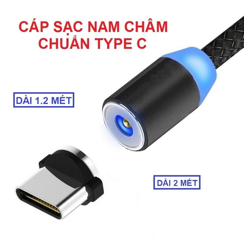 Cáp sạc nam châm LIGHTNING/ MICRO USB/ TYPE C dây dù Dài 1.2 mét 2 mét - ATDTECH