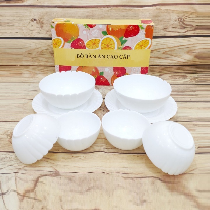 Bộ chén tô dĩa sứ - bộ chén tô dĩa
