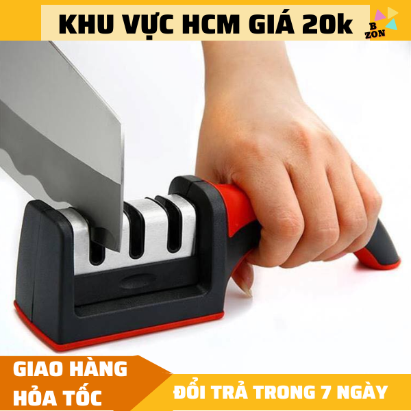( giá sỉ ) FREESHIP dụng cụ mài dao siêu bén chất liệu thép không gỉ Sr 2250, máy mài dao kéo 3 Rãnh Zonfree X9081, đá mài dao ( Giá Sỉ )