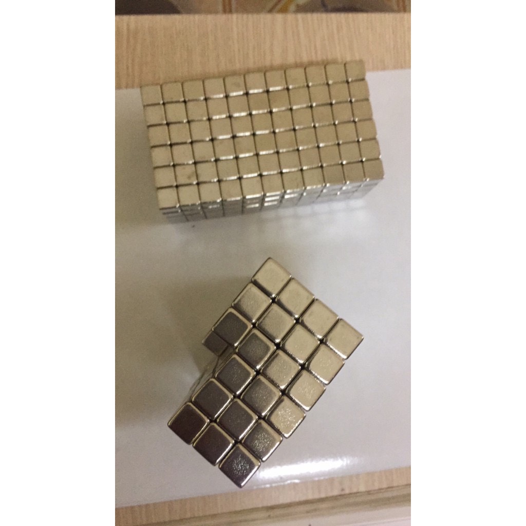 Nam châm đất hiếm hình vuông  10x10x10mm ( set 10 viên ).