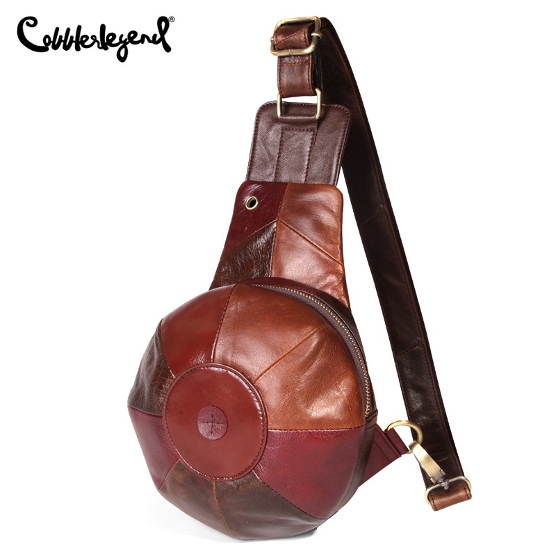 Cobbler Legend Genuine Leather Chest Bags for Women Crossbody Bag young