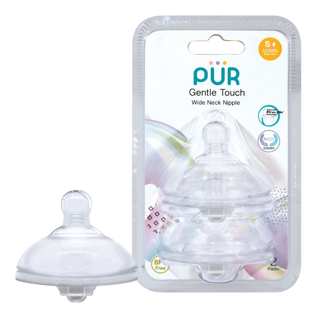 Bình sữa cổ rộng Pur Advanced Plus 150ml/250ml