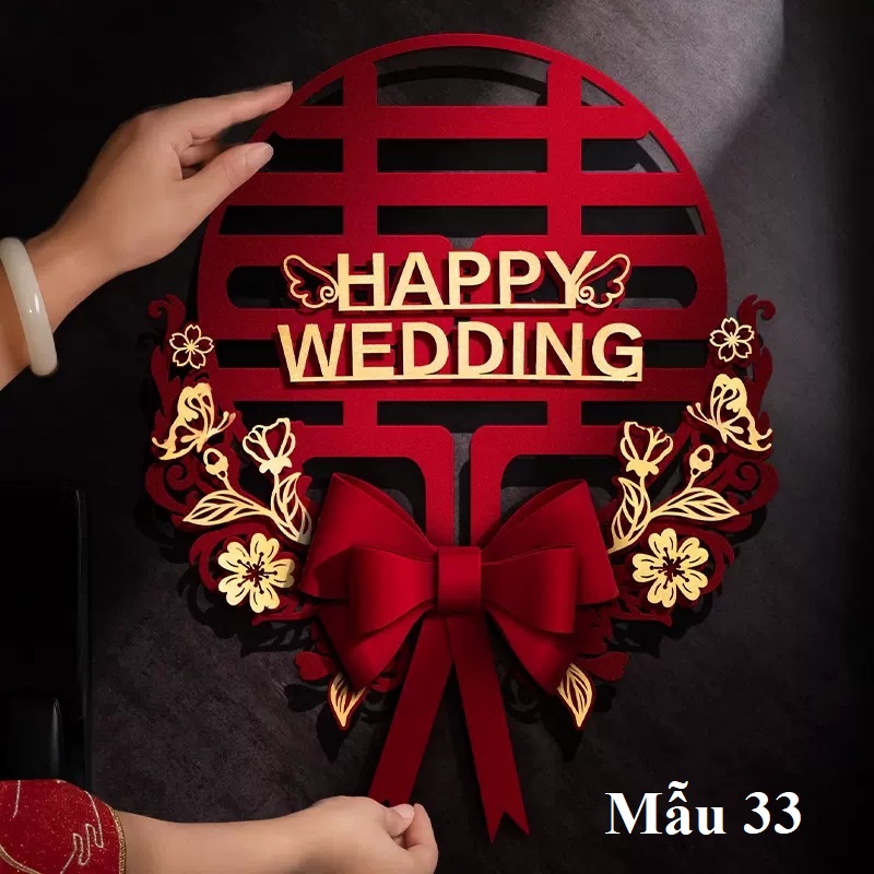 Set trang trí cửa phòng cưới, phòng tân hôn