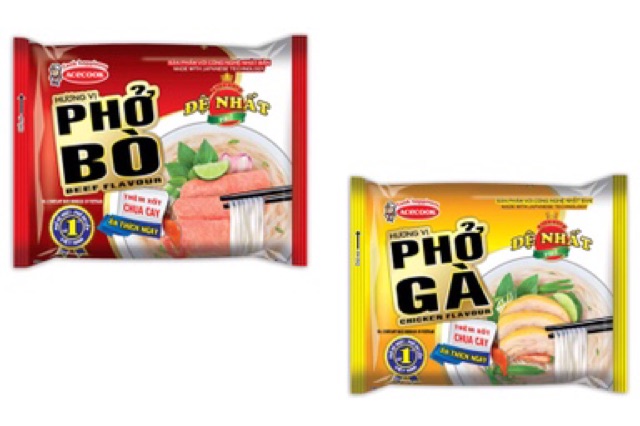 Phở Đệ Nhất Bò/Gà thùng 30 gói x 65g