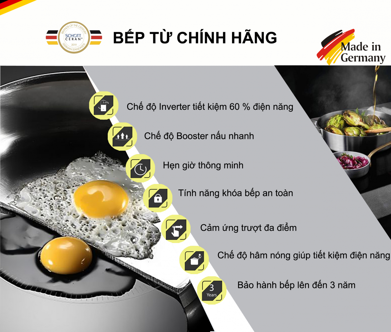 Bếp Ba Từ – Hồng Ngoại GT-5205