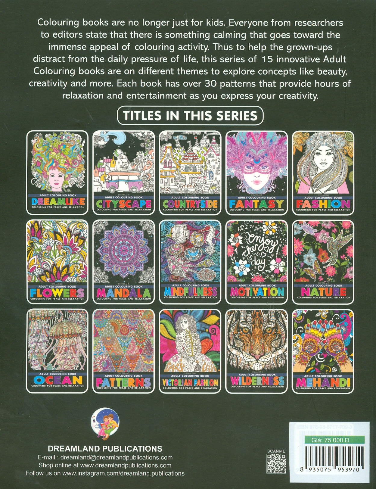 Dreamlike - Adults Colouring Book (Sách Tô Màu: Thơ Mộng)
