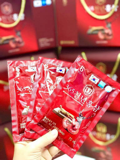 Nước Hồng Sâm Linh Chi Nhung Hươu 365