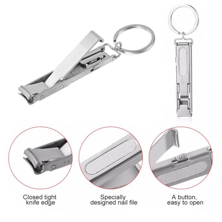Nail Cutter for Nails and Feet, Can Be Compactly Stacked to Make a Useful Keychain. Th712