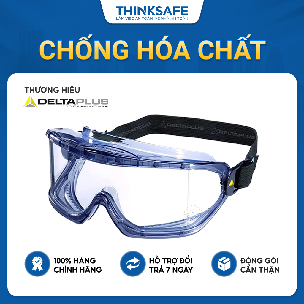 Deltaplus Galeras anti chemical safety glasses slip-resistant, waterproof, UV-proof, dirt-resistant chemical resistant glasses-johnsafe