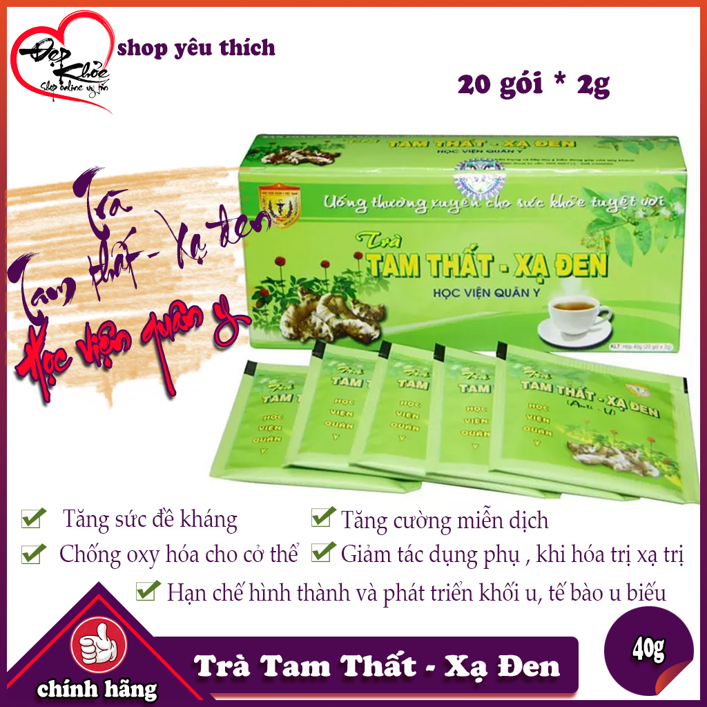[HCM]Trà tam thất xạ đen Học Viện Quân Y