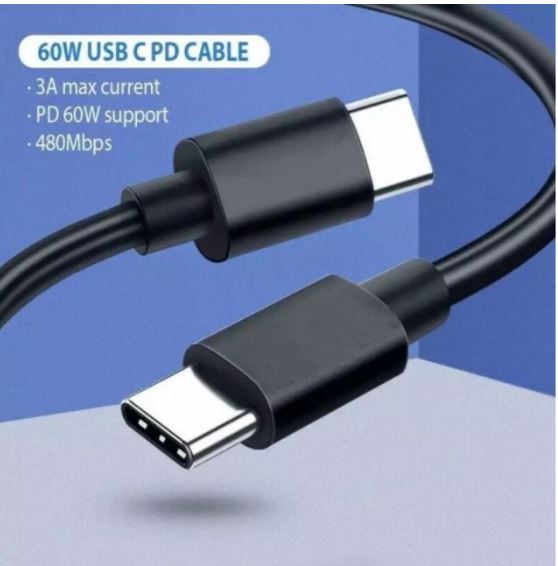 Cáp Sạc Nhanh USB TYPE C TO USB TYPE C 3A 60W - USB C TO USB C Dài 1m
