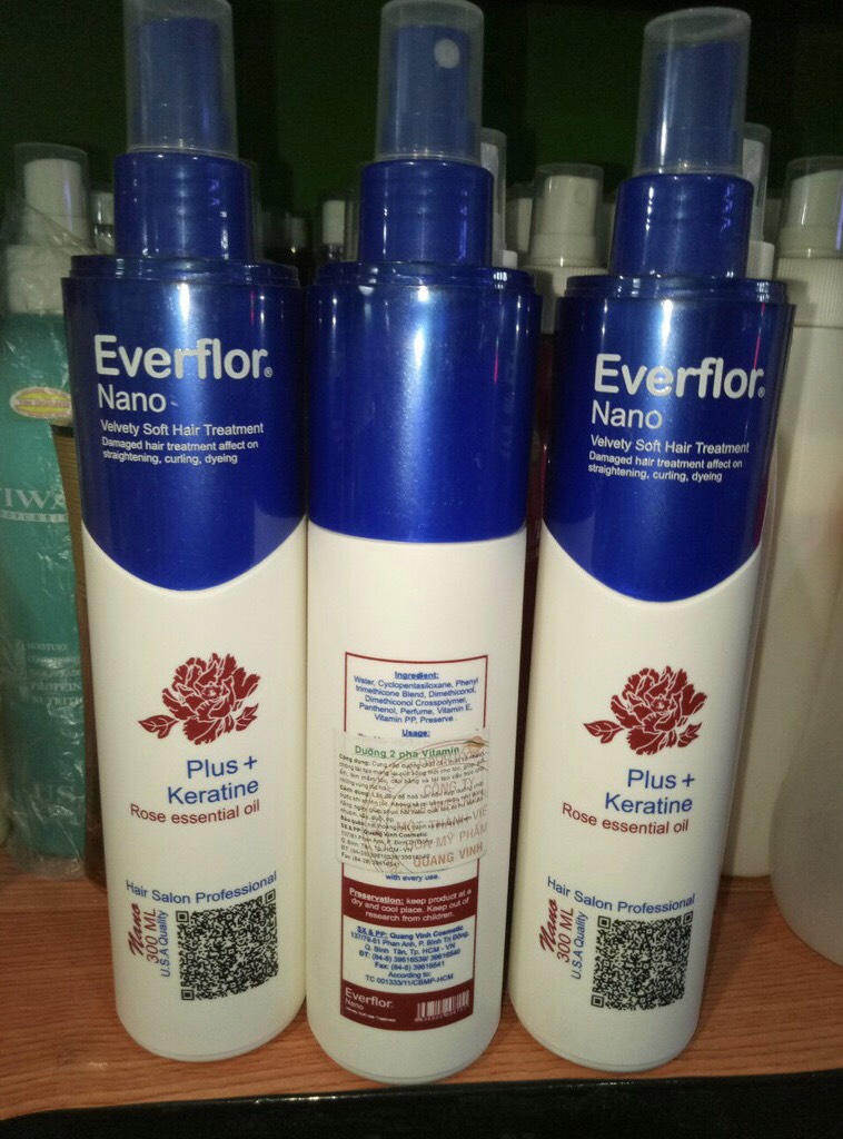 HCM-Xịt dưỡng tóc 2 pha vitamin Everflor Nano 300ml