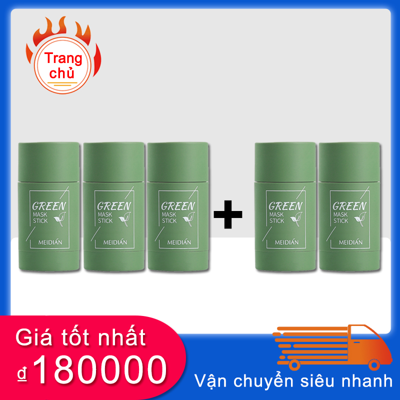40g Mặt Nạ Trà Xanh Dưỡng Ẩm Giảm Mụn Đầu Đen sâu kiểm soát lỗ chân lông,Mặt nạ trà xanh cà tím giảm mụn đầu đen, kiểm soát dầu và sạch da sáng mịn ,Mặt Nạ Trà Xanh & Cà Tím Dạng Thỏi Lăn