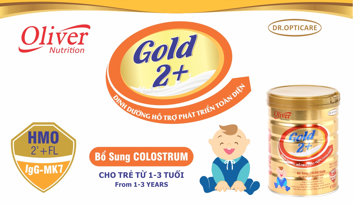 [HCM]Sữa bột Oliver Gold 2+ 800g (cho trẻ từ 1-3 tuổi) - FreeShip Max - LOHAMART