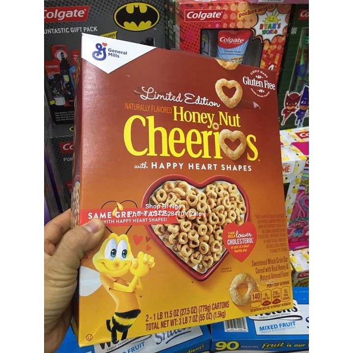Bánh ngũ cốc ăn sáng Cheerios mật ong 779g