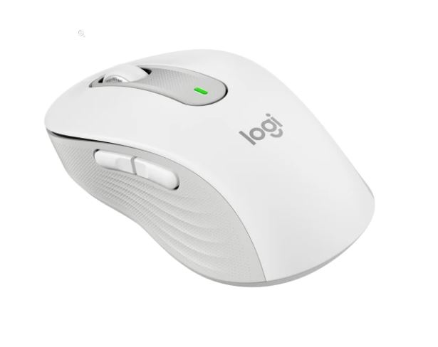 Genuine Logitech Signature M650 Wireless Bluetooth Mouse (White)