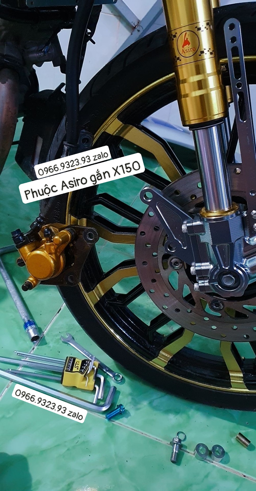 PHUỘC TRƯỚC ASIRO GẮN EX150 1 ĐĨA