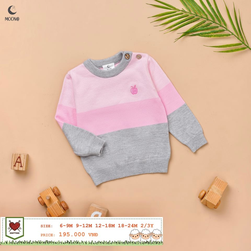 Moon_ Áo len lông cừu Moon siêu đẹp cho bé