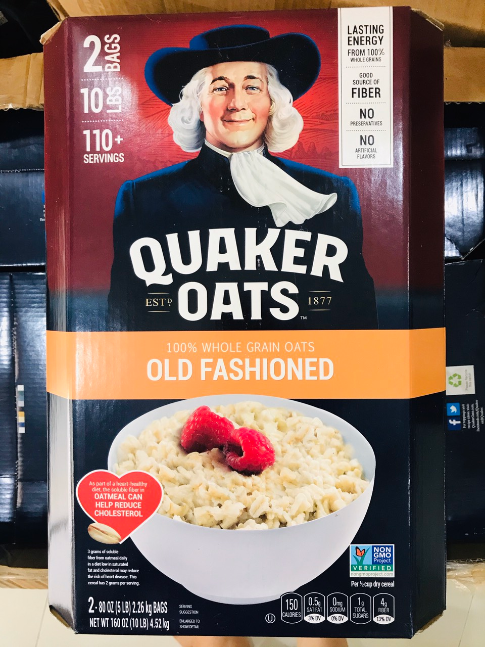 Yến mạch Quaker Oats 4.52kg (cán dẹt)